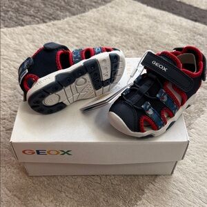 Geox Kids' Navy and Red Sandals